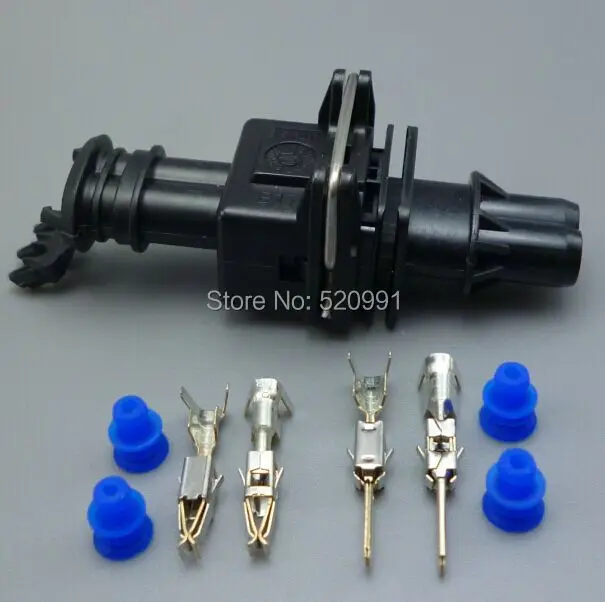 shhworldsea 2pin male female plug electrical auto connector Car fuel injector connector 106462-1 EV1 282762-1