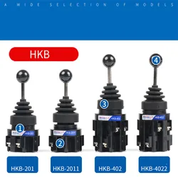 30mm Joystick 4 position 4NO Switch Momentary self reset spring return latching wobble stick Monolever Cross Switch HKB-402