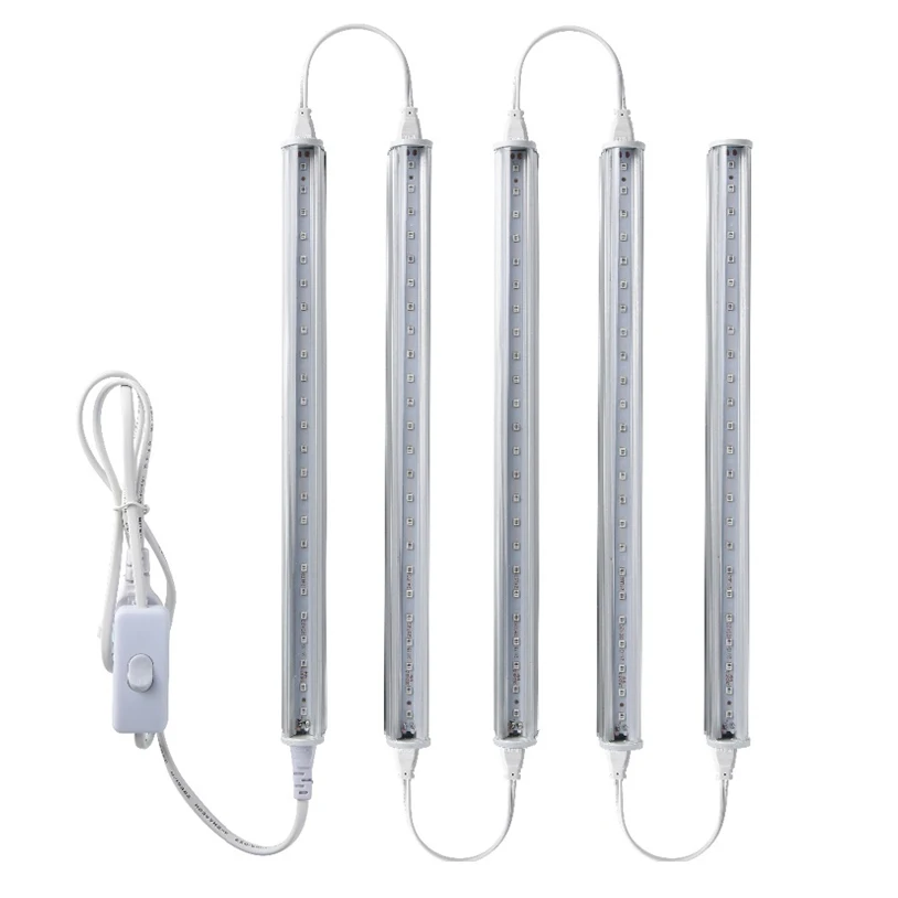 Phytolamp LED Grow Light 85-265V  Full Spectrum LED tube bar Lamp for Plants  8W 30Cm for Grow Tent Greenhouses Flowers