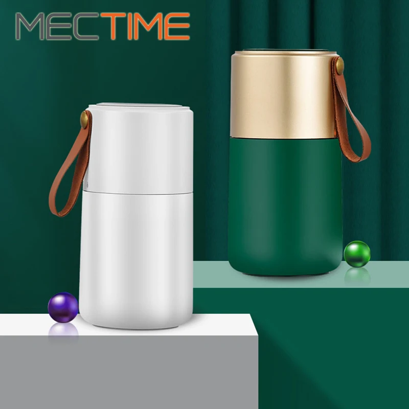 Máquina multifuncional de leche de soja, batidora de zumo de 350ML, filtro libre de aislamiento al vacío, carga magnética USB