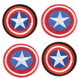 Anime captain America 1PCS Cloth Patch Stickers Affixed To Clothing Accessories For Girls Boys Clothes Patch Stickers Patch