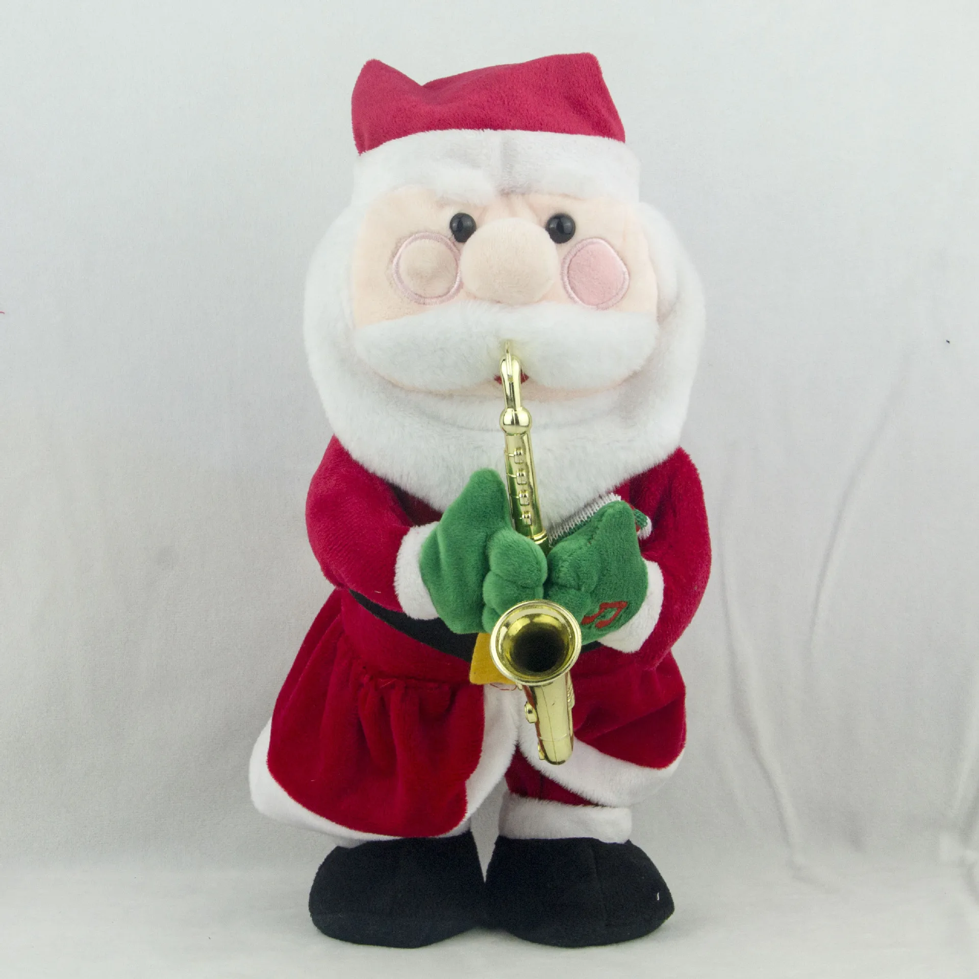 Christmas Series Santa Claus Blows Saxophone Elk Saxophone Snowman Saxophone Singing and Twisting