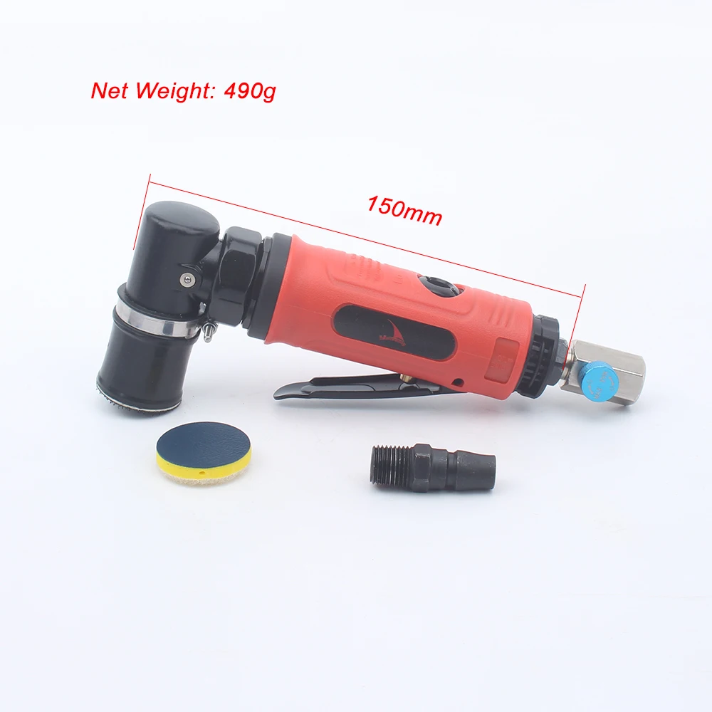 YOUSAILING High Quality 1 Inch Orbital Sander Spot Pneumatic Polishing Machine Tool 90 Degree Point Polisher