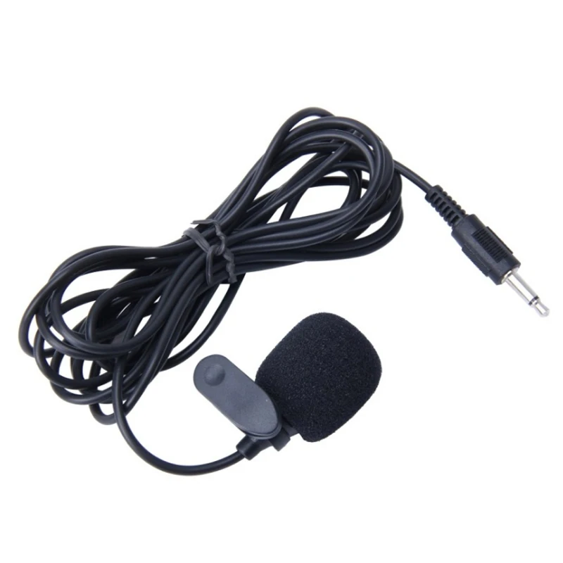 3.5mm Car Clip External Microphone For Bluetooth Stereo GPS DVD MP5 Radio