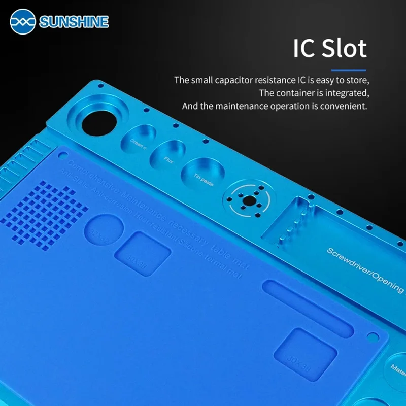 SUNSHINE SS-004N supporto per microscopio con riparazione in Silicone tappetino per saldatura riparazione Pad per telefono strumento di saldatura