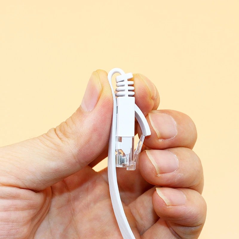 Cable LAN plano de red Ethernet RJ45 CAT6, 1000M, blanco, 0,5 m, 1m, 2m, 3m, 5m, 8m, 10m, 15m, UTP Patch Router Cables