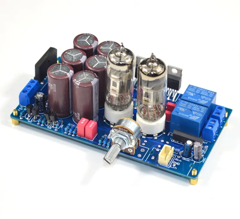 6J3เครื่องขยายเสียงหลอด Preamp Bile Preamplifier HiFi LM1875เสียงเครื่องขยายเสียง30W สเตอริโอ Amp Home Audio