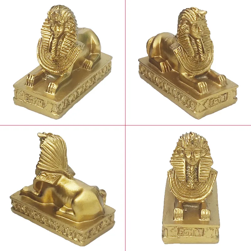 3D Easter Cleopatra Sphinx Silicone Mold DIY Gypsum Ornament Candle Model Pharaoh Pyramid Chocolate Mould Cake Decorating Tools