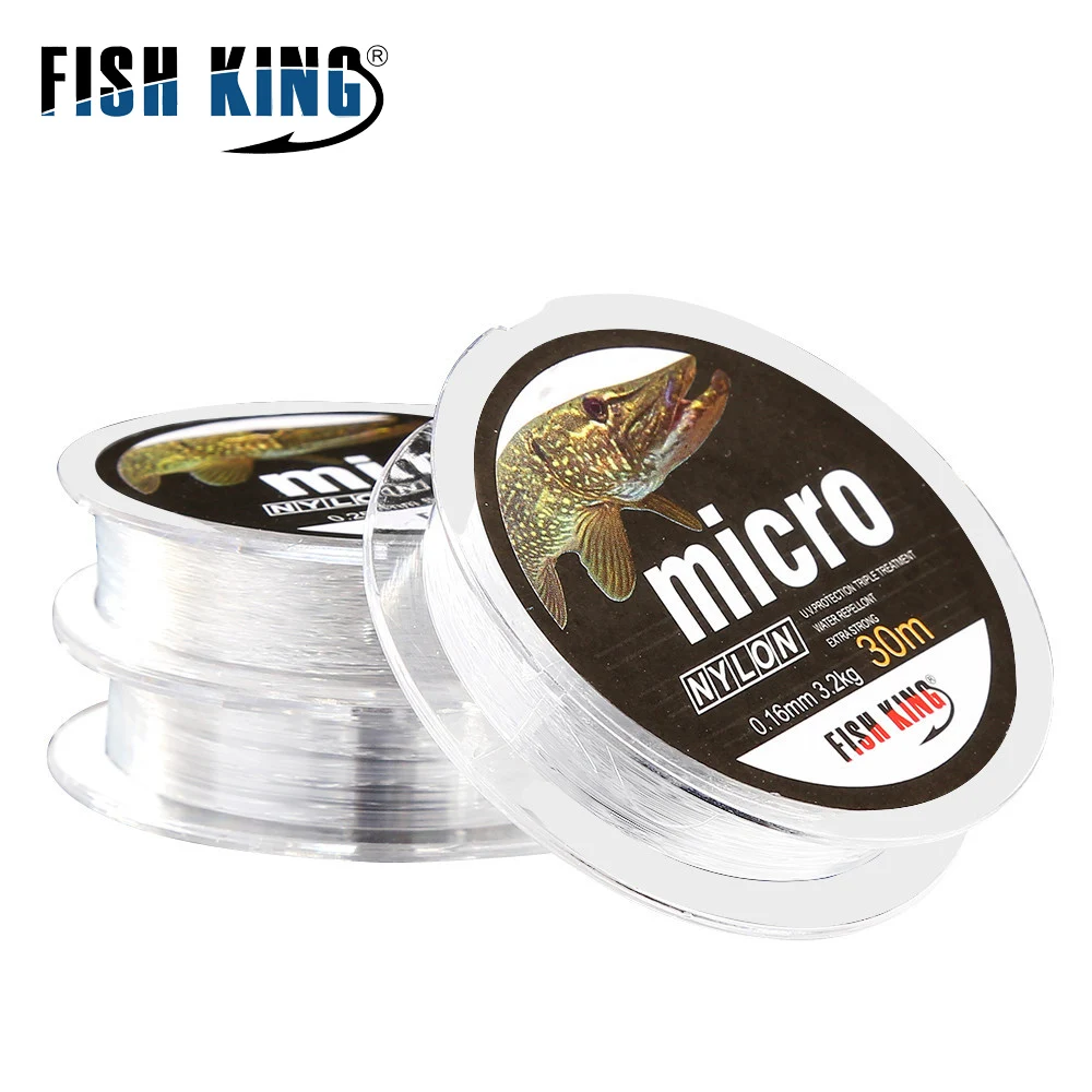 NGB 30M MICRO Nylon Ice Fishing Line 0.08mm-0.25mm 2.9LB-12.5LB Extra Strong Fishing Line For Winter Ice Fishing