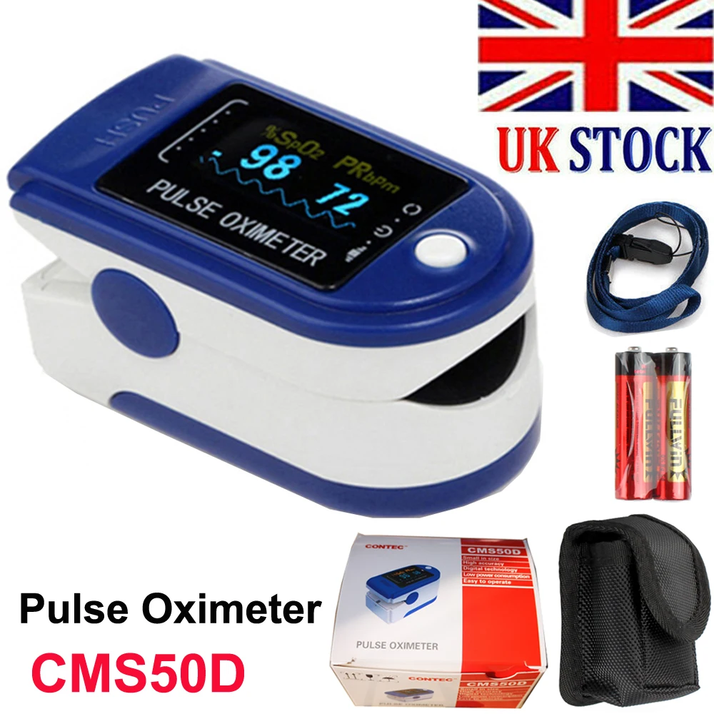 CONTEC CMS50D CMS50DL Finger Tip Pulse Oximeter Blood Oxygen Saturation SPO2 Monitor Infrared Digital Non-Contact Thermometer