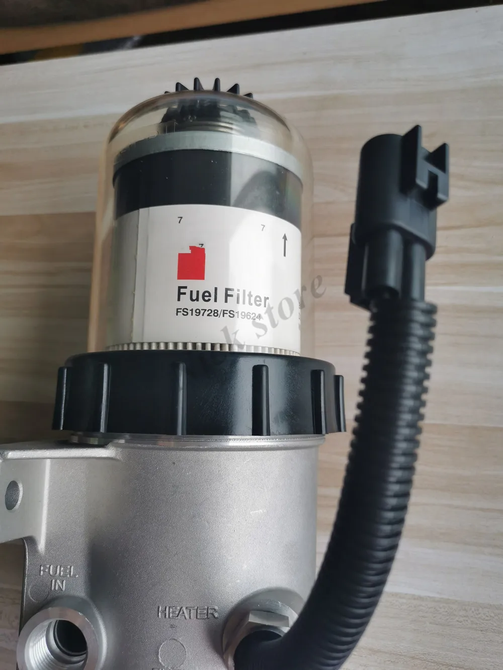 Fuel Water Separator with Heater 24v 195w FH236 FS19728 FS19624 PF7748 P550467 33651XE Diesel Fuel Filter Assembly Diesel Engine