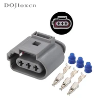 1 Juego de Conectores Negros de 3 Pines para Sensor de Cigüeñal y Luz Antiniebla Automotriz, Conector Hembra de 3.5mm para VW AUDI 1J0973723G