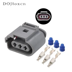 1 Set 3 Pin Black Plug Auto Fog Lamp Light Socket Crankshaft Sensor 3.5mm Female Connector For VW AUDI 1J0973723G