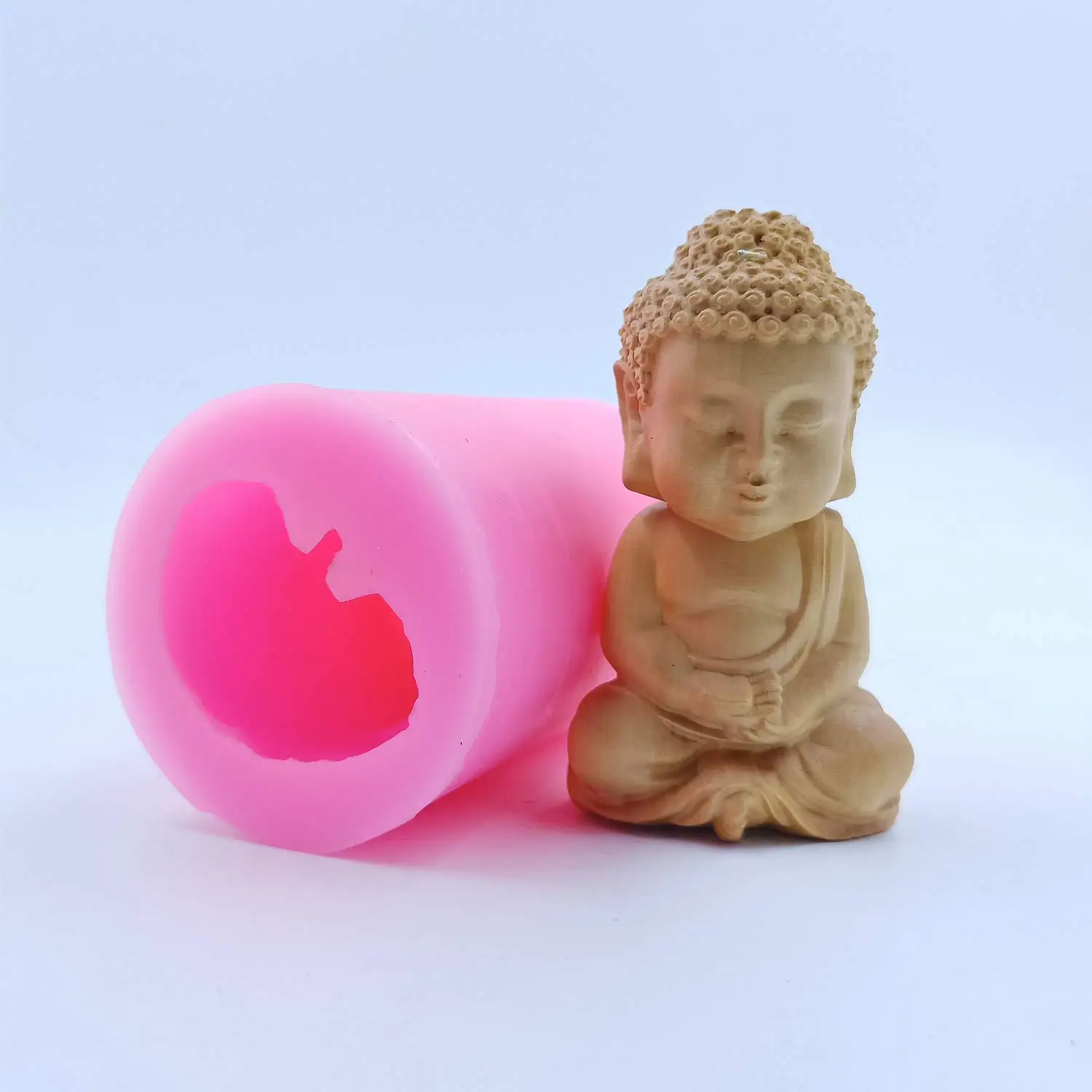 Tathagata Buddha Candle Molds Handcrafted Wax Silicone Mould Decorated Aromatherapy Gypsum Resin Crafts Mold