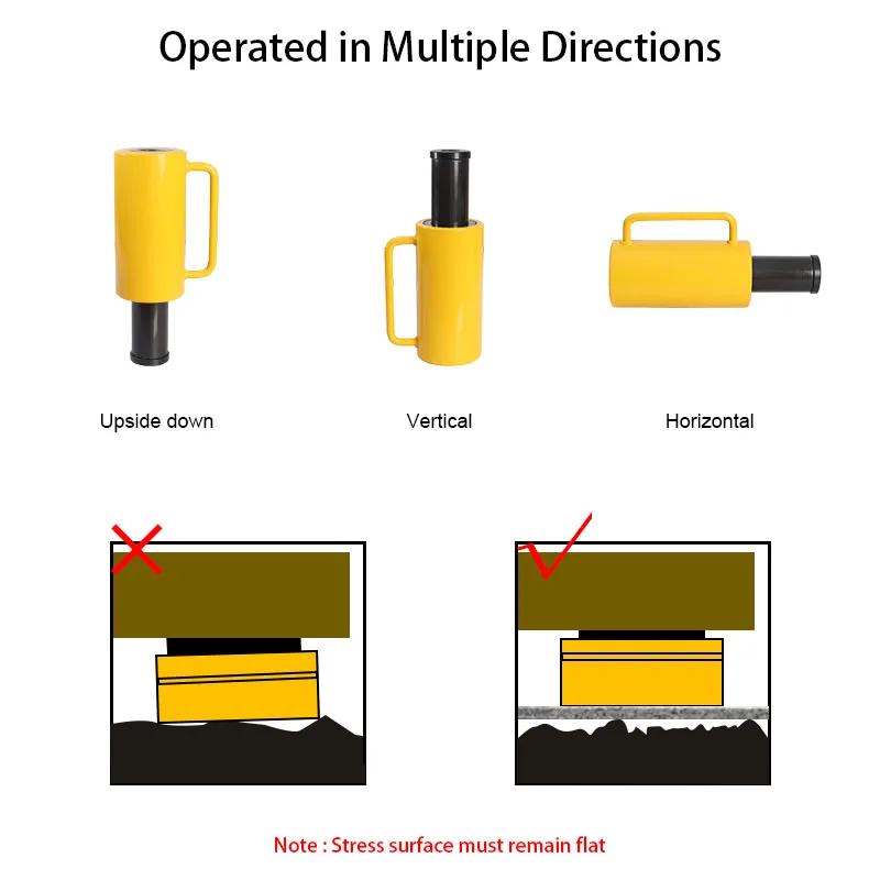 1Set Hollow Hydraulic Cylinder RCH-20100 Output 20 Tons Stroke 100mm with Mini Electric Hydraulic Pump QQ-700