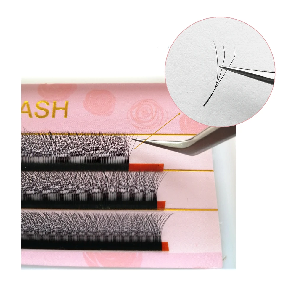 

ME.Lash Wholesale 10 Trays 3D Eyelashes Extension C Curl Clover Lashes 0.05mm High Quality Individual Eyelash Faux Mink Eye Lash