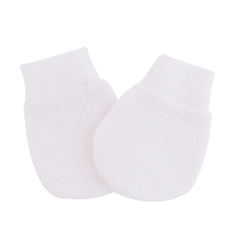 Summer Thin Solid Color Infant Gloves Baby Gloves Fashion Anti Scratching Gloves Newborn Protection Face Cotton Scratch Mittens