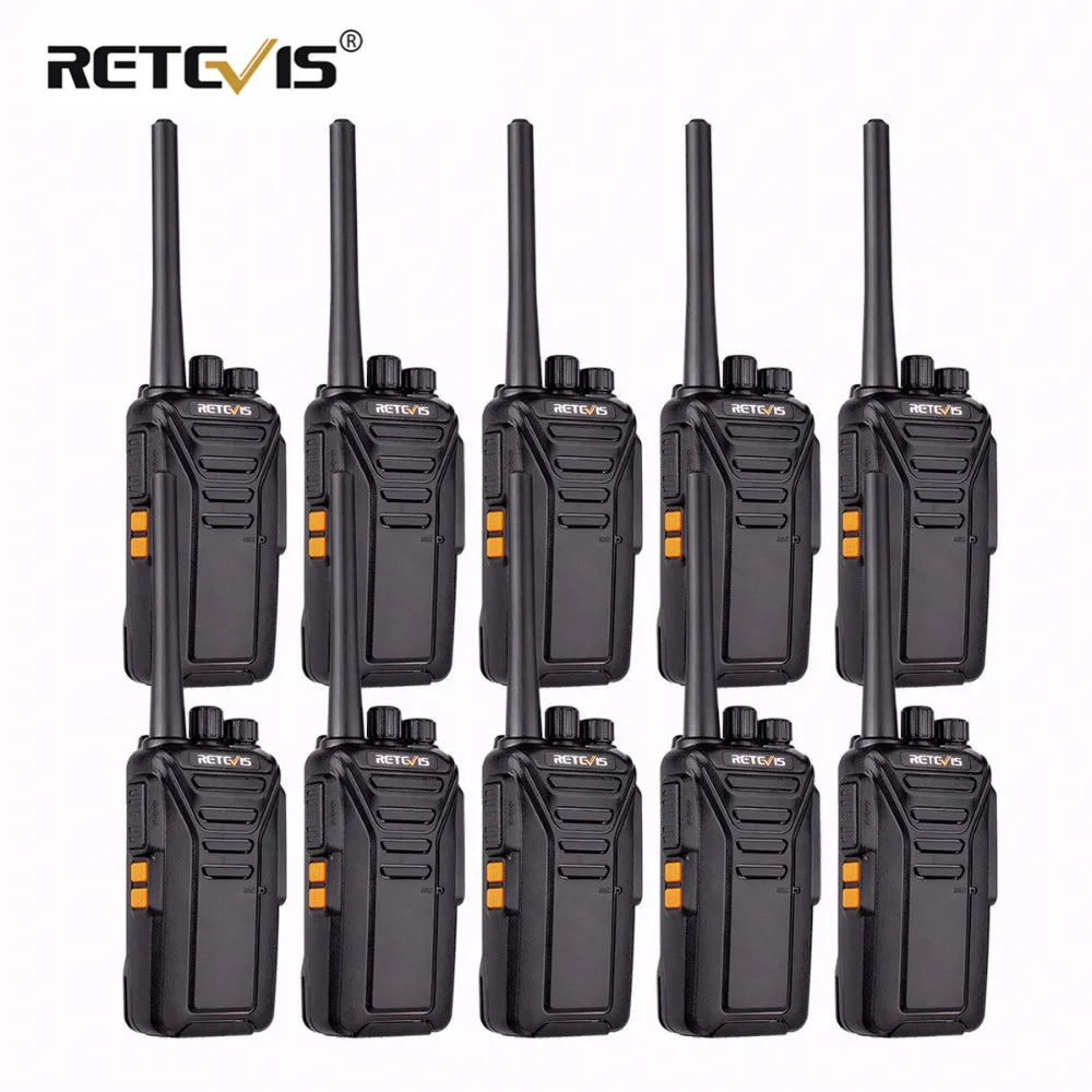 10 pcs Walkie talkie Retevis RT27 Walkie-talkies Portable Radio PMR 446 Walk Talk Two-way Radio Hotel Restaurant Hunting Outdoor