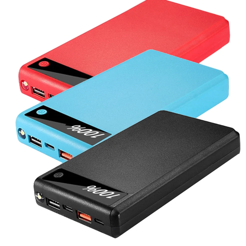 Display Screen Power Bank Shell Micro Type-c Input 6*18650 Battery External Charger DIY Powerbank Box Outer Case