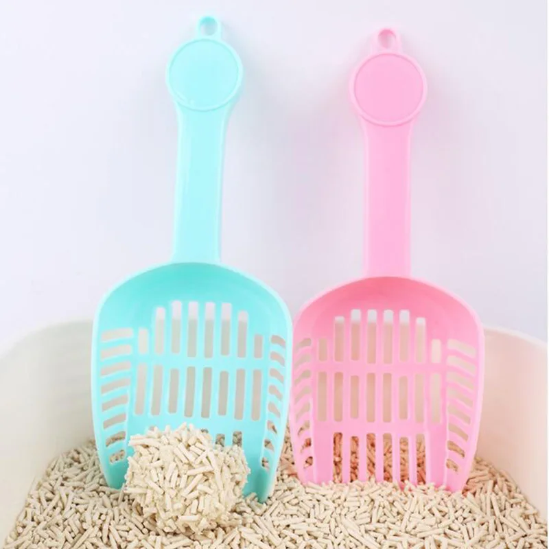 2PCS Cat Litter Plastic Cleaning Tool Pet Dog Puppy Scoop Picker Shovel Sand Scoop Poop Shovel Produc