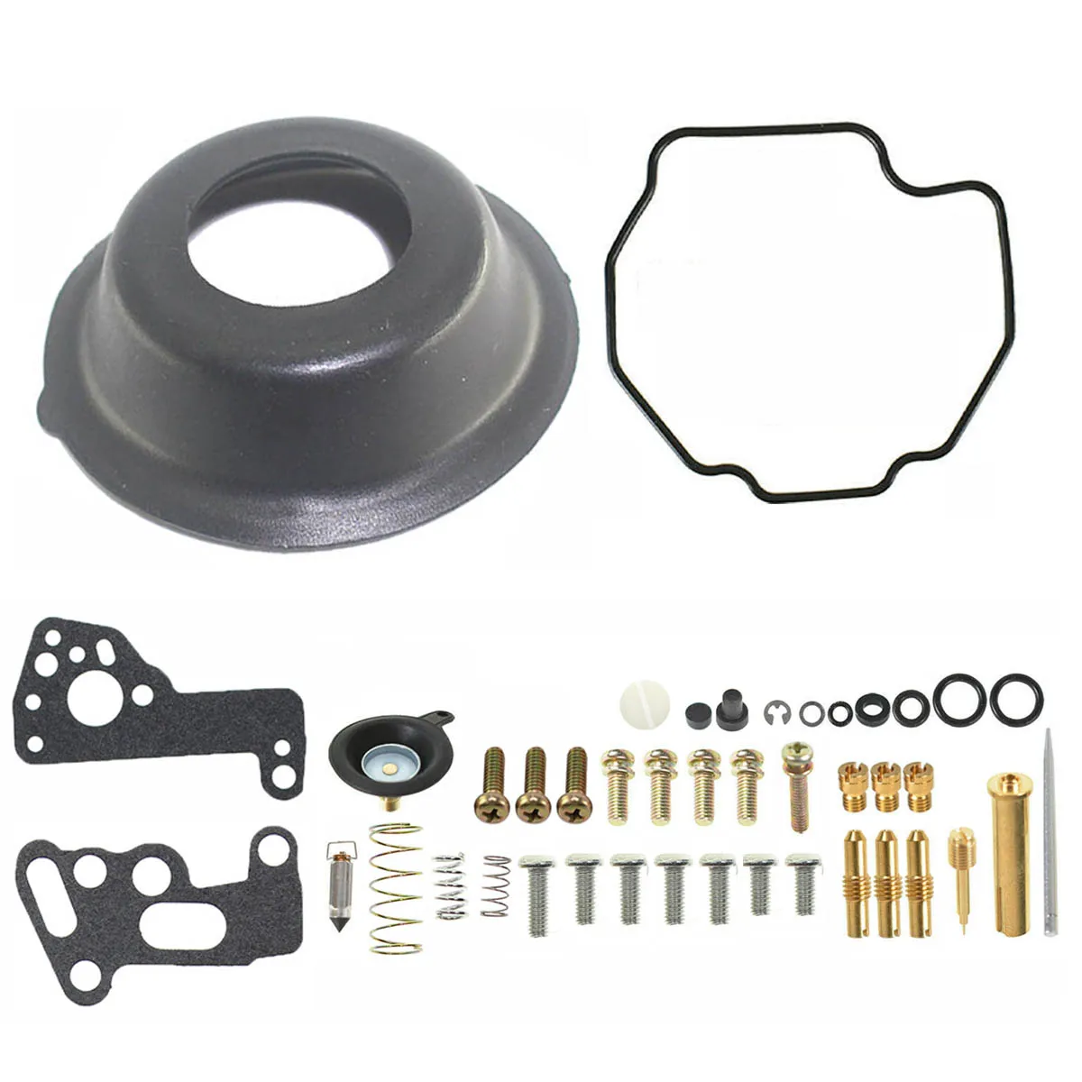 4-sets Carburetor Repair Kit Diaphragm Air Cut-Off Valves Replacement for 1985-2007 Yamaha Vmax V-MAX 1200 4-Pack Carburetor Re