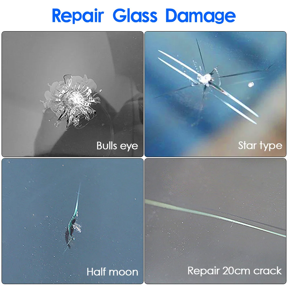 DIY Car Windshield Repair Tool Window Cracked Glass Repair Kit Automotive Windscreen Glass Scratch Crack Restore Repair Fluid