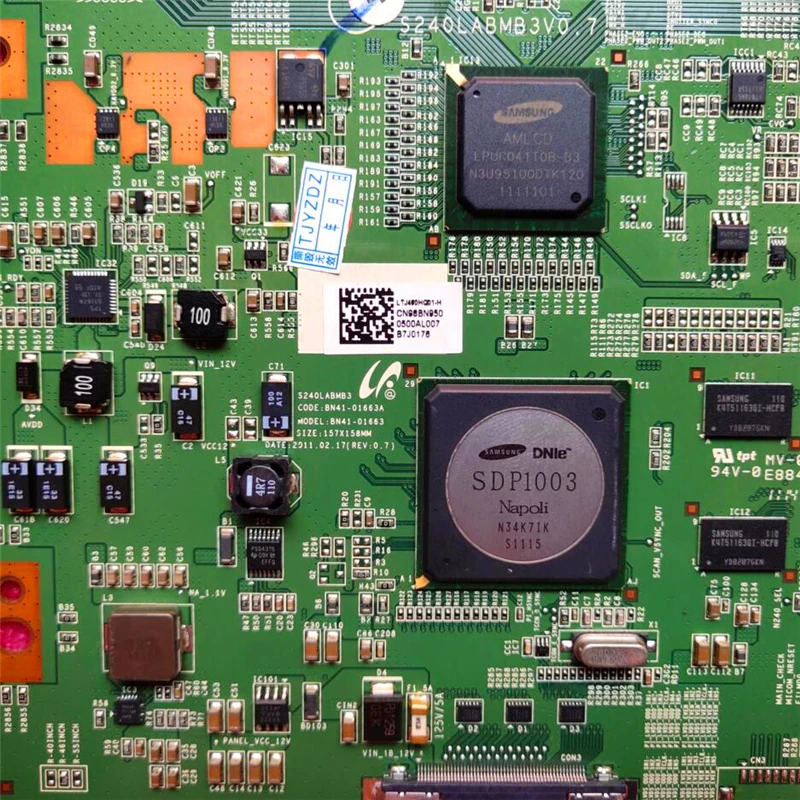 Dobry test dla logiki pokładzie BN41-01663A S240LABMB3V0.7 BN95-00500A UE46D8000 LTJ460HQ01-H UA46D7000LJ T-CON pokładzie UE46D700ls