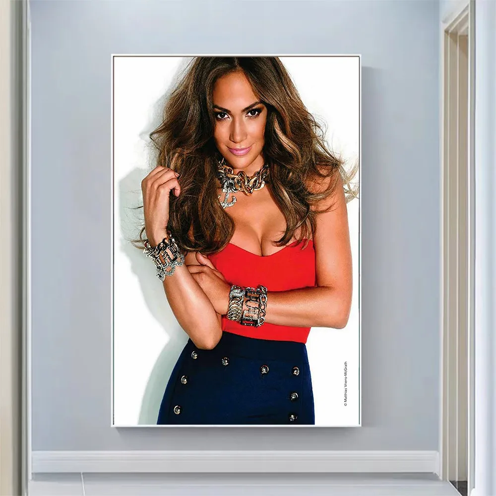 

Silk Cloth Wall Poster Jennifer Lopez Sexy Model Star Art Home Decoration Gift