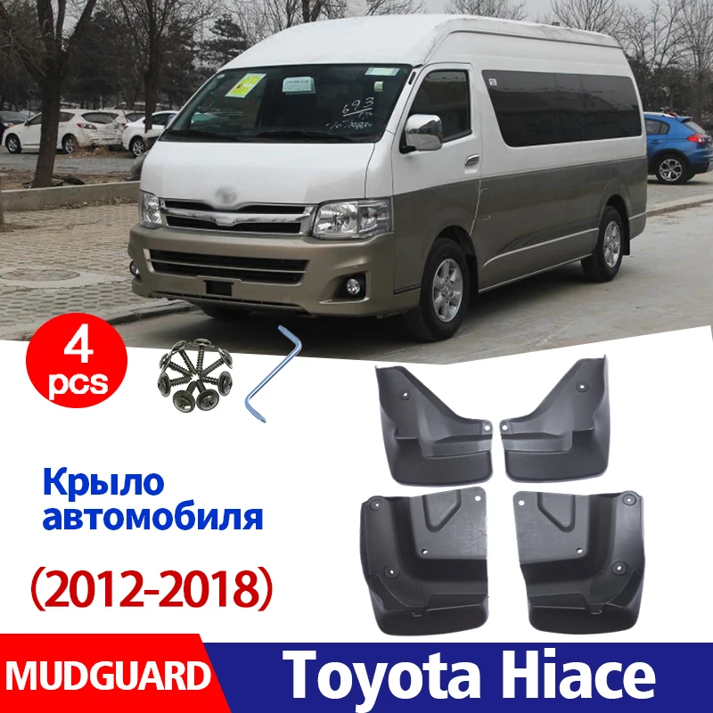 

Front Rear 4pcs FOR Toyota Hiace Mudguard Fender Mud Flap Guards Splash Mudflaps Car Accessories Auto Styline Mudguards2012-2018