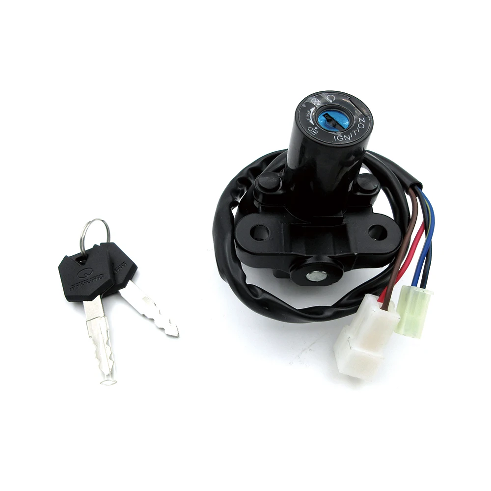Motorcycle Ignition Switch Lock 2 Key Set For Yamaha FZ6R YZF R6 2003-2005 R1 2002-2003 FJR1300 2004-2010 MT03 FZ09 MT09 FZ6 XJ6