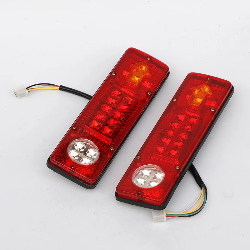 

2PCS Tail Light Trailer Car Truck Rear Brake Stop Turn Indicator Lamp 12-72V 19 LED Caravan Truck Tail Light Brake Rear Lamp