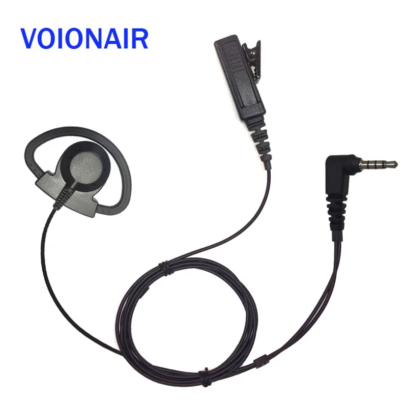 VOIONAIR 10pcs/lot D Loop Over Ear Hook Earphone Earpiece Headset Speaker For Yaesu FT-2DR FT-3DR FT-70DR FT-60R