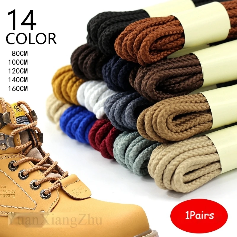 1 para mocne okrągłe sznurowadła do butów Sneaker sznurowadła wysokie góry Outdoor Walking piesze wycieczki sznurowadła do butów sznurki do butów jakość odważne sznurowadła