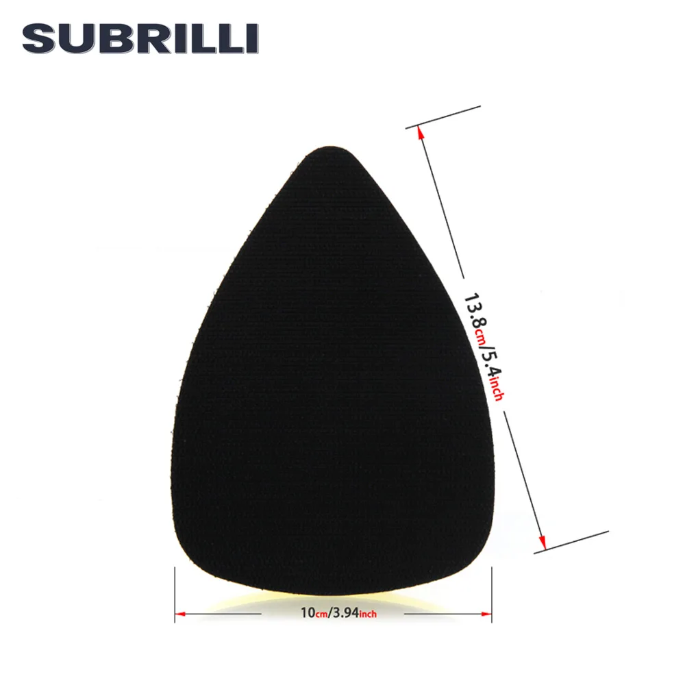SUBRILLI 148*98mm Hand Detail Sander Paper Hand Sanding Pads, No-slip Mouse Hook and Loop Sanding Blocks for Mouse Sandpaper