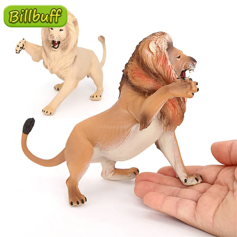 NEW Simulation Wild Animal Action Plastic Action ABS Models Lion Baby Figures Collection Dolls Educational toy for children Gift