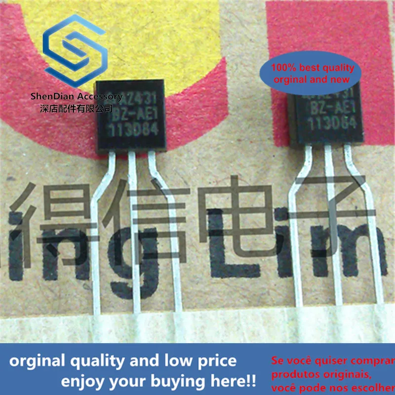 30Pcs 100% Originele Nieuwe AZ431BZ-AE1 AZ431 431 Verstelbare Precision Shunt Regulators To-92 Real Photo