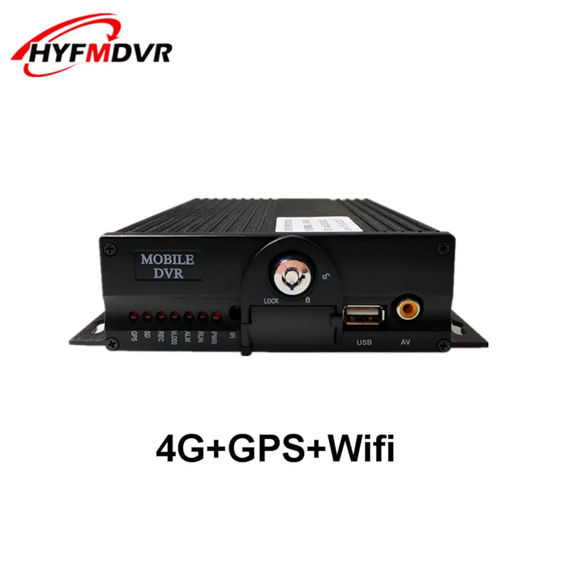 4 Channel AHD 1080P Mobile DVR Vehicle 4G WiFi GPS Double SD Card MDVR