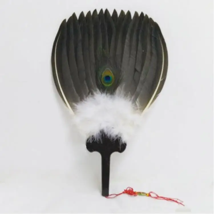 Goose Feather Fan Kong Ming Shan Zhu Ge Liang Feather Fan Craft Local Chinese style