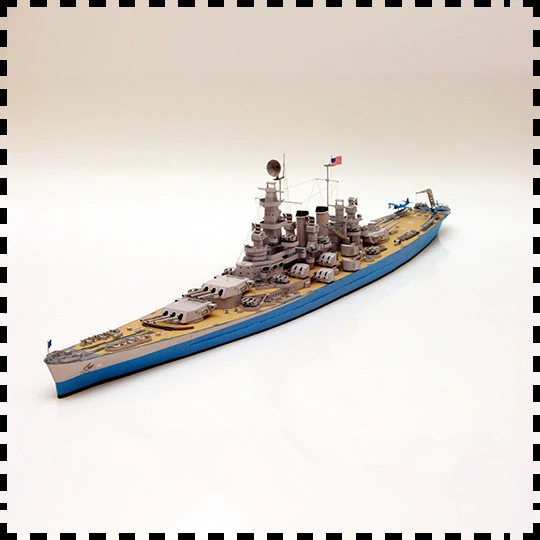 

1:400 Scale USS North Carolina-class Battleship DIY Handcraft Paper Model Kit Handmade Toy Puzzles