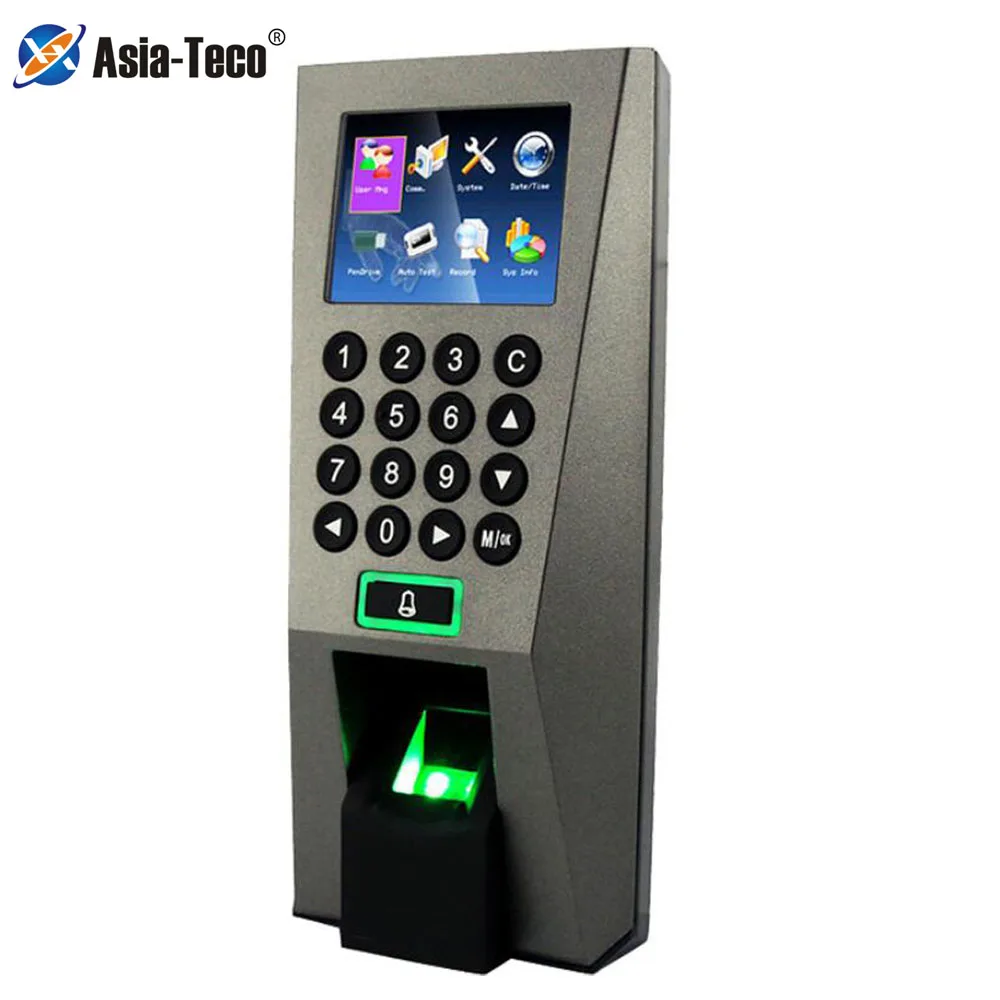 

2.4inch Standalone Door Access Control System TCP/IP 3000 User Fingerprint Biometric Time Attendance Access Control Controller