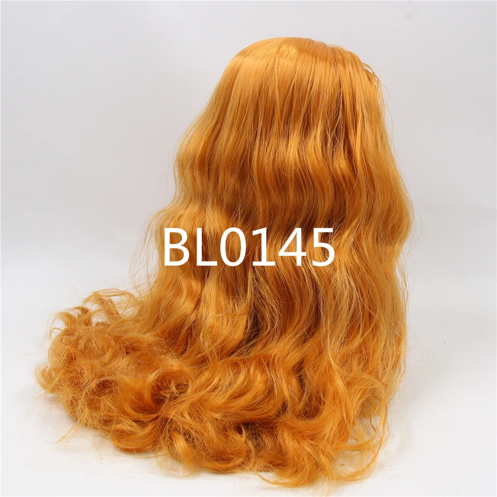 DBS blyth doll icy RBL scalp wigs orange hair straight hair short hair DIY anime wig for custom doll