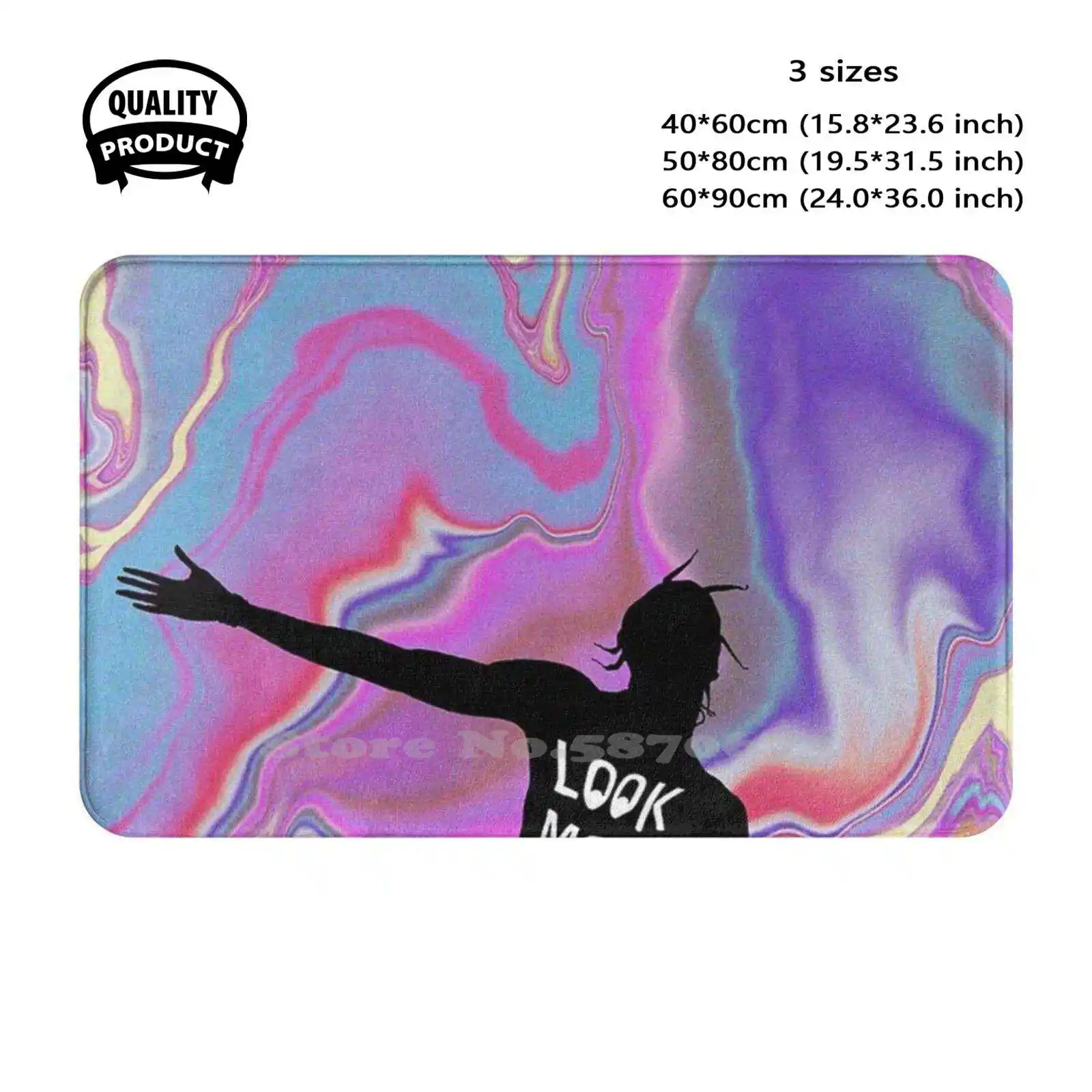 Look Mom I Can Fly Soft Cushion Home Carpet Door Mat Car Rug Music Hip Hop Nambahi Rap Childish Gambino Kendrick Lamar Vintage