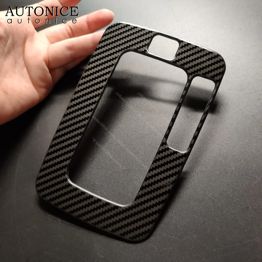 For Mazda BT-50 BT50 2012 2013 2014 2015 2016 2017 2018 2019 RHD Carbon Fiber Color Stainless Auto Inner Gear Shift Panel Cover