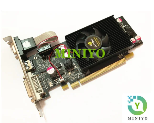 

For nVideo Geforce video graphics card GT610 1GB 64BIT DDR2 VGA+DVI+HDMI PCI-E X16 normal PC and LP case Stronger Than HD6450