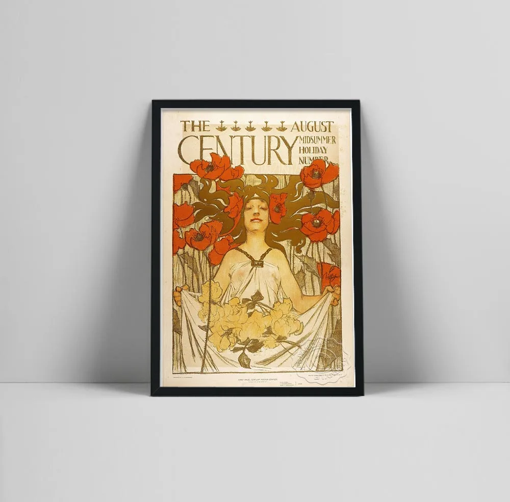 J. C. Leyendecker Art Prints Exhibition Vintage Canvas Poster Women Flower Painting Wall Pictures for Living Room Wall Art Decor