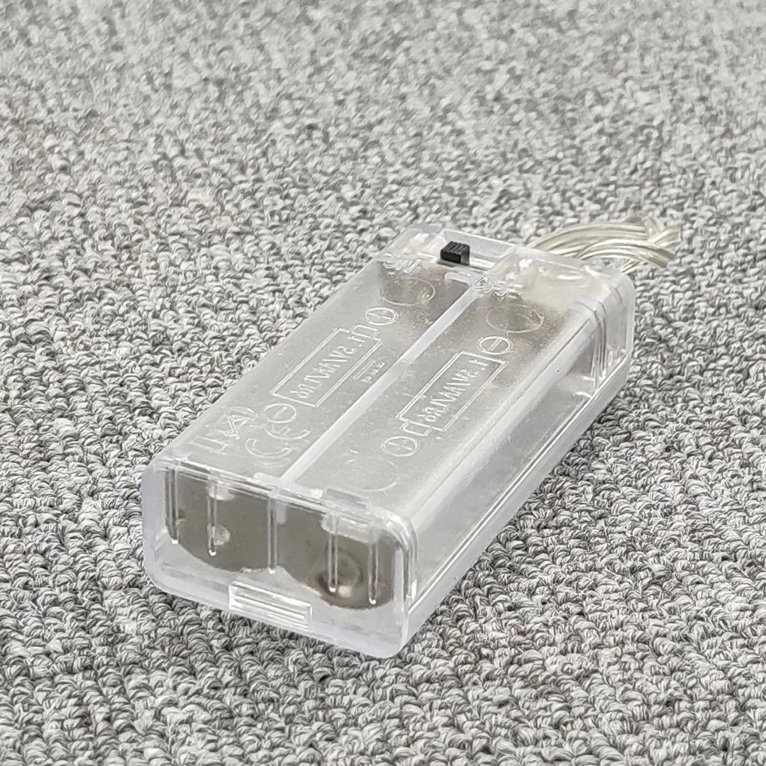 5Pcs 2 AA Battery Holder AA Battery Box Case With Switch New 2*AA 3V Battery Holder AA Case With Switch Transparent