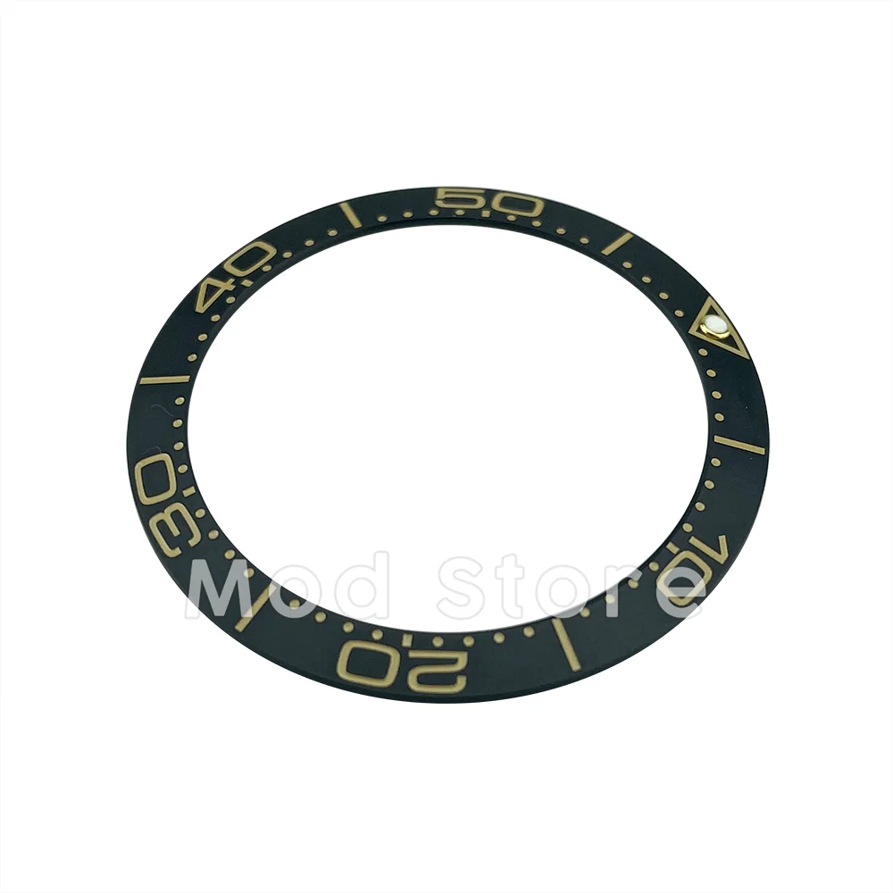 NEW Arrival 38mm Sloped Design Matte Black High Quality Ceramic Bezel Insert No Time To Die Style