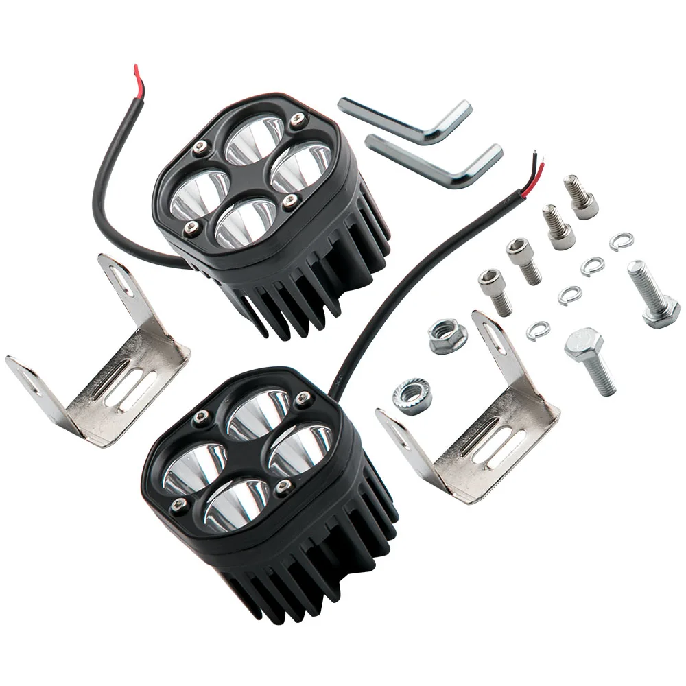 2pcs 3inch 40W LED Pods Work Light Bar Spot Driving Offroad Fog Lamp ATV Truck