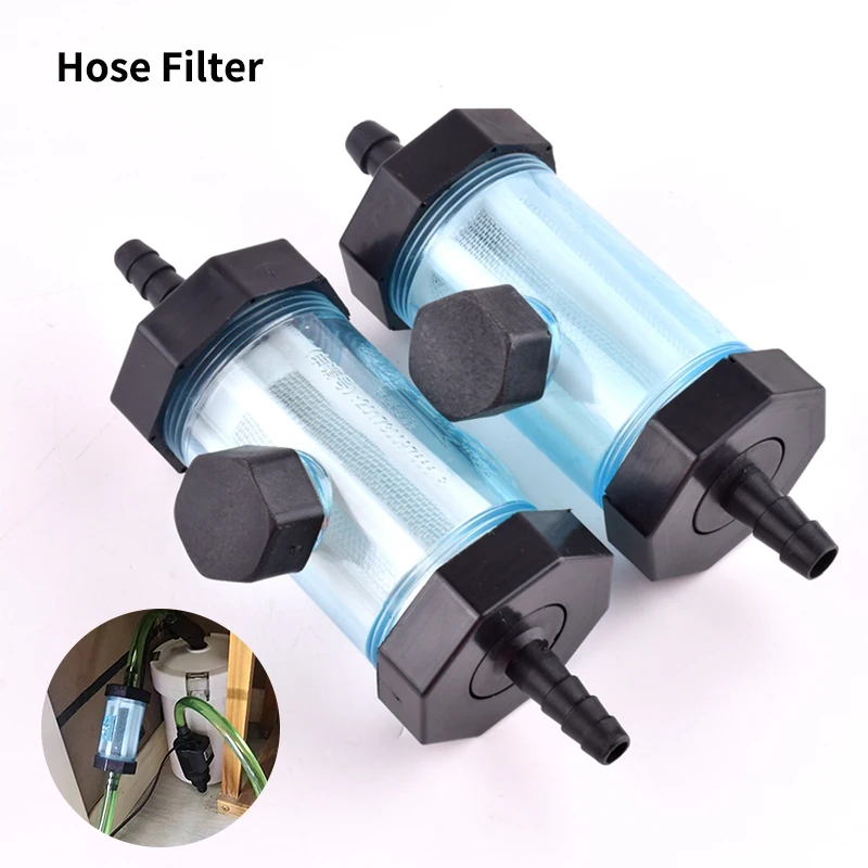 1pc 8mm~25mm Water Hose Filter Garden Irrigation Fittings Sprayer Aquarium Fish Tank Soft Water Pipe Filter Cup Car Brake Filter