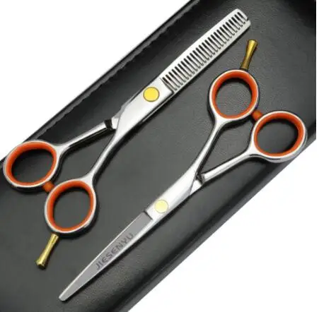 Japan 440c4 inch / 5 inch / 5.5 inch black hairdressing scissors hair barber Cutting scissors hairdressing professional scissors